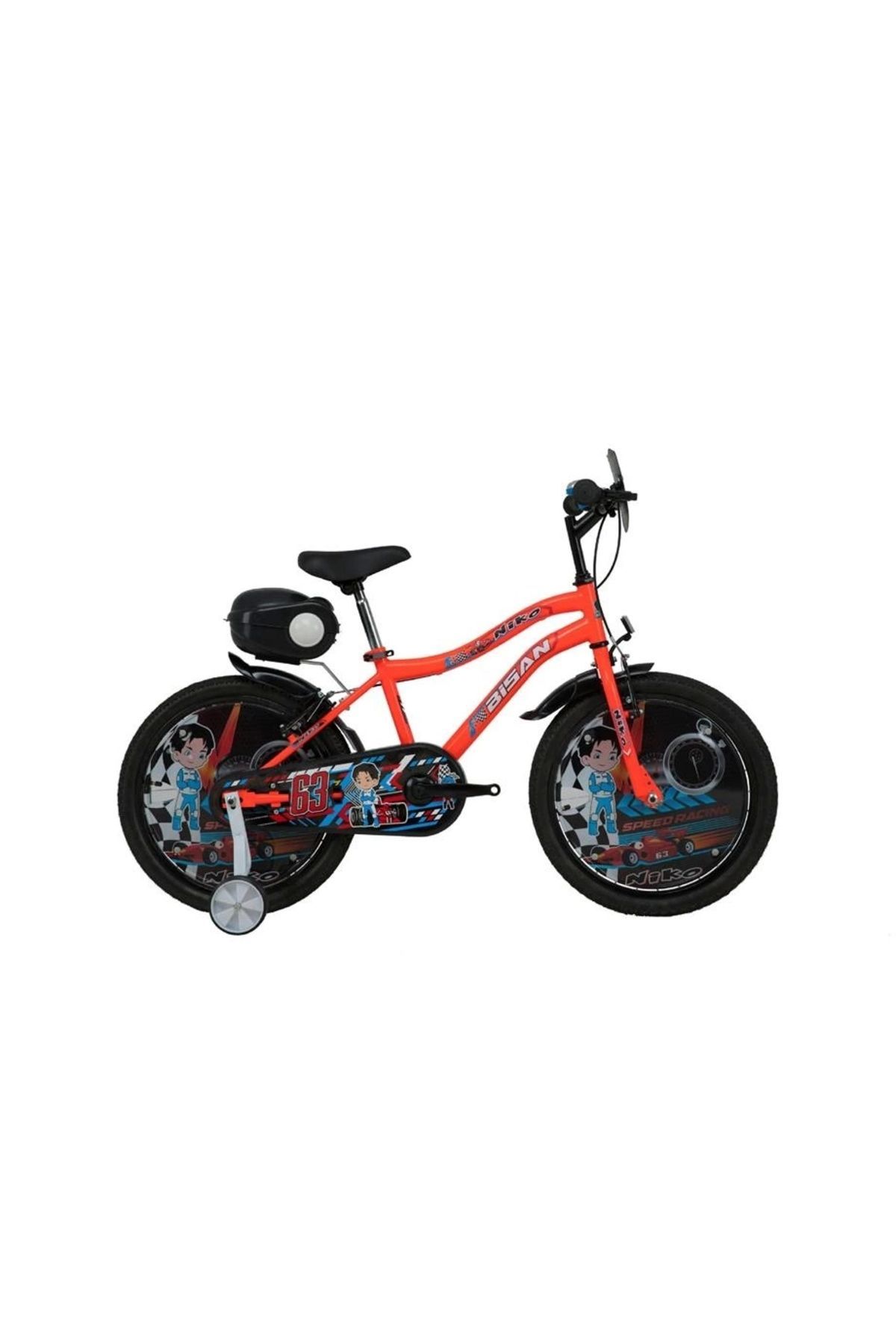 BİSAN NIKO ERKEK ÇOCUK BİSİKLETİ 30CM V 20 JANT NEON TURUNCU MAVİ