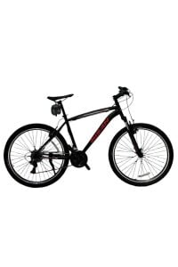 BİSAN LEON V MAT SİYAH 34 CM 3x7 VİTES 24''jant ÇOCUK DAĞ BİSİKLETİ blc