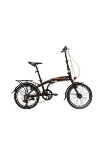 BİSAN FX 3500 TRN KATLANIR BİSİKLET MAT SİYAH turuncu Kadro: 32 CM Vites: 1x7 20''BLC