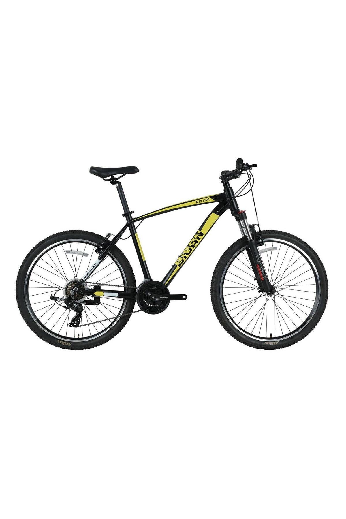 BİSAN MTX 7100 DAĞ BİSİKLETİ SİYAH SARI 29 JANT 17-43CM 21 VİTES BLC