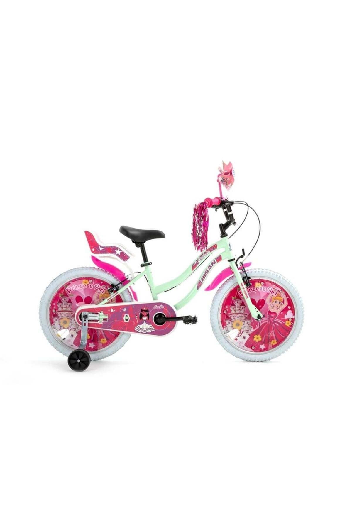 BİSAN QUEEN KIZ ÇOCUK BİSİKLETİ 30CM V 20 JANT MİNT YEŞİL PEMBE