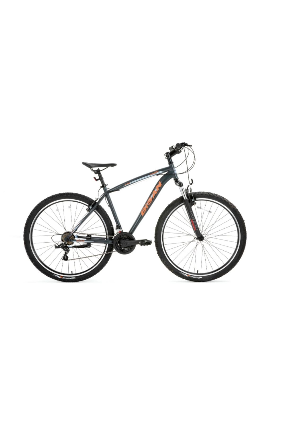 LEON V fren 24'' jant 34cm kadro  Mat Gri/Turuncu Dağ Bisikleti