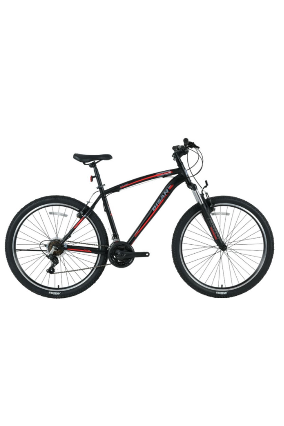 BİSAN MTS 4600 ERKEK DAĞ BİSİKLETİ 46 CM MD 26 JANT 21 VİTES MAT SİYAH KIRMIZI