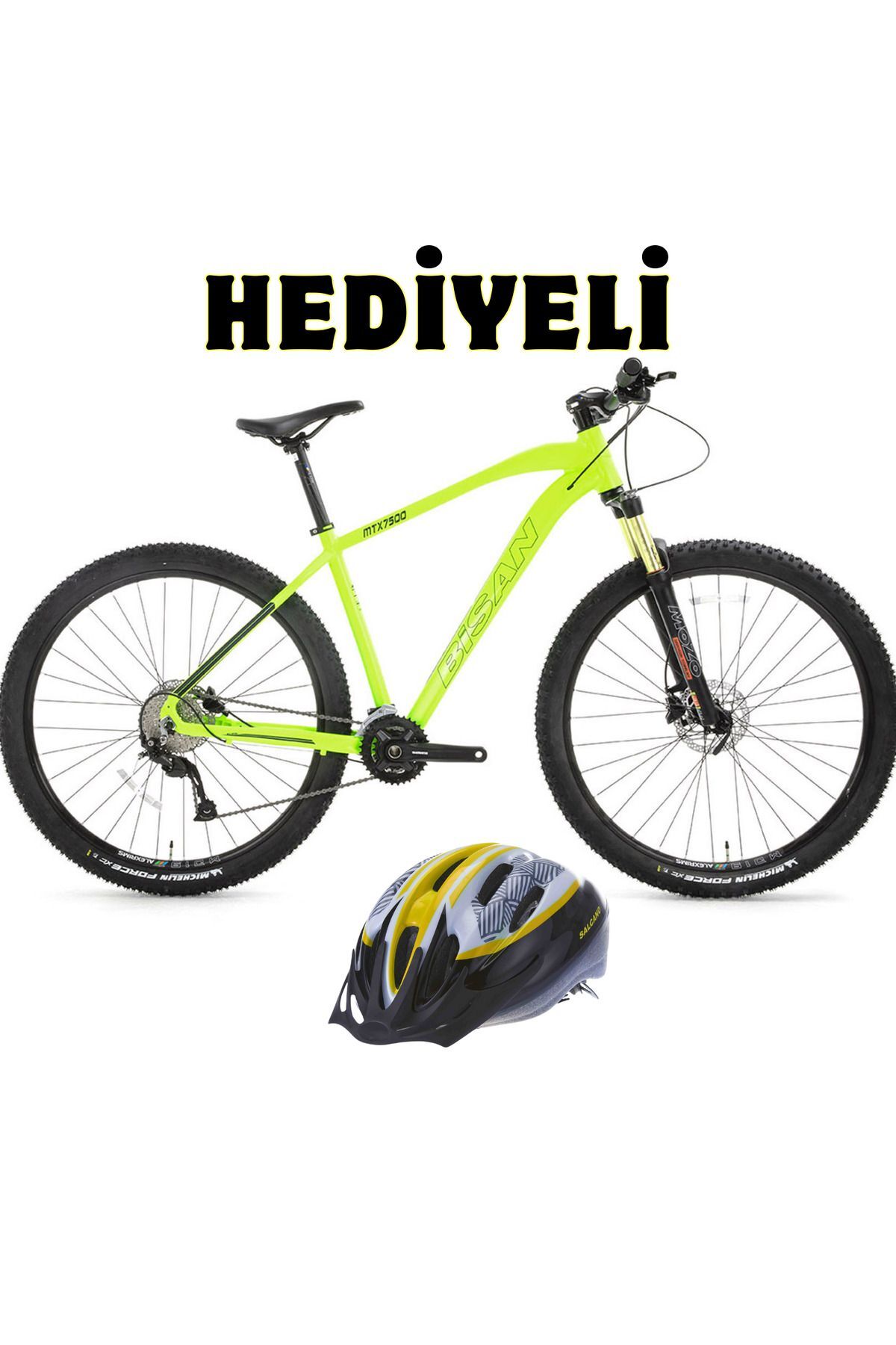 Mtx 7500 + Salcano Kask Hediyeli 18 Vites 27,5 Jant 17''  48 cm cm Dağ Bisikleti  Blc Bisiklet