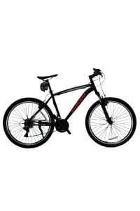 Leon Erkek Dağ Bisikleti 46cm V 26 Jant 21 Vites Mat Siyah Kırmızı