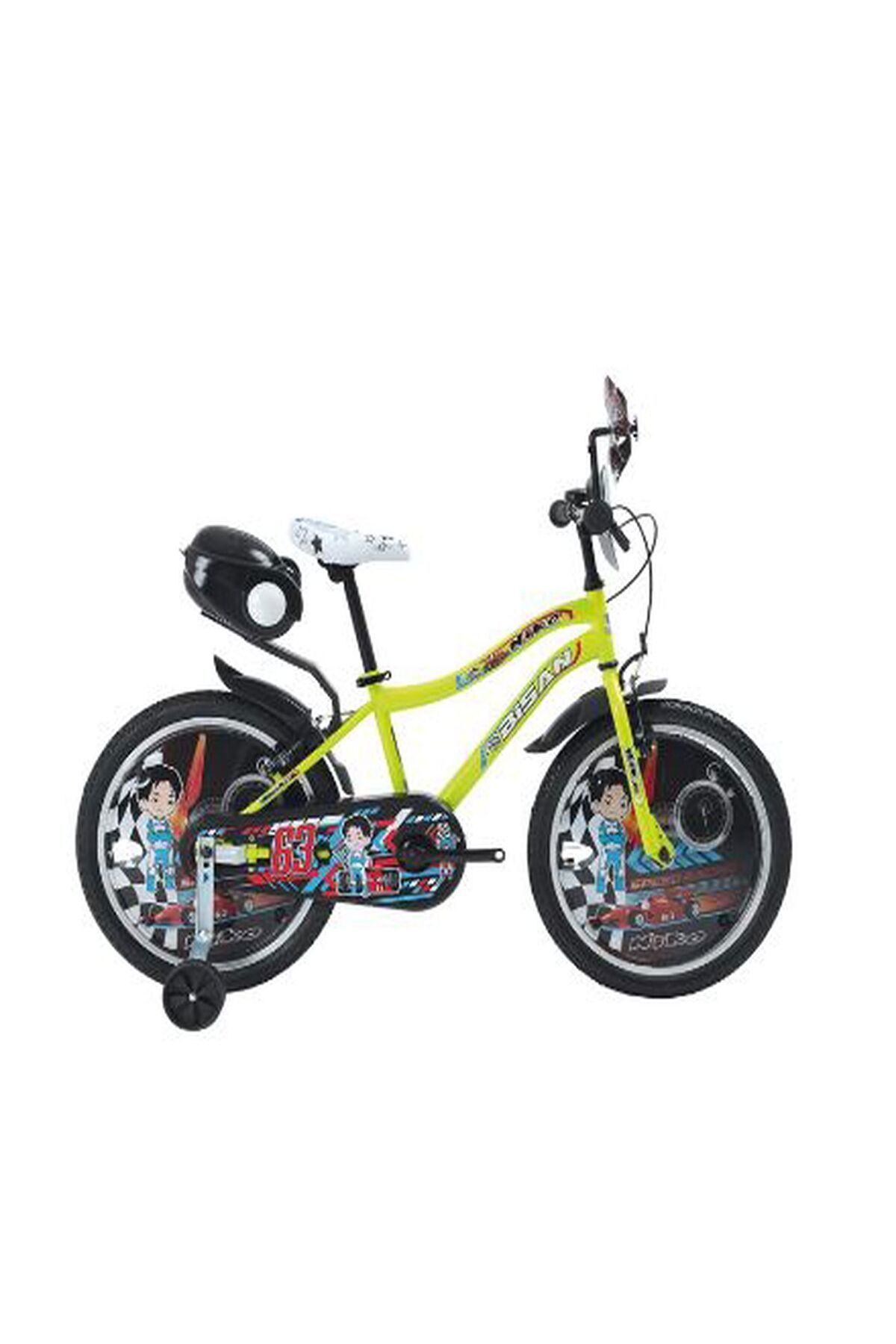 BİSAN NİKO ÇOCUK BİSİKLETİ 30 CM V FREN 20 JANT 1 VİTES SARI MAVİ