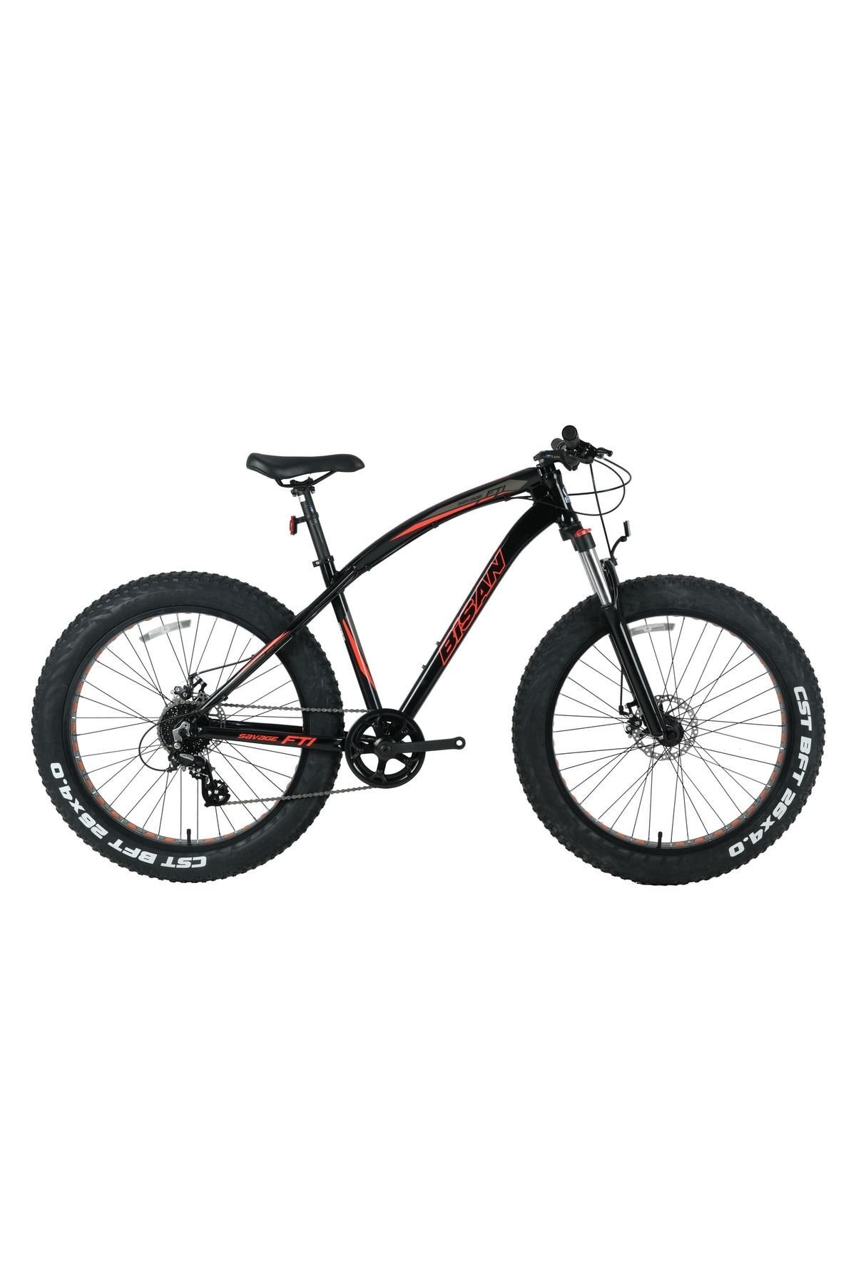 Savage Ft1 Deore Siyah/kırmızı 46cm Kadro 26''jant Fat Bike Bisiklet