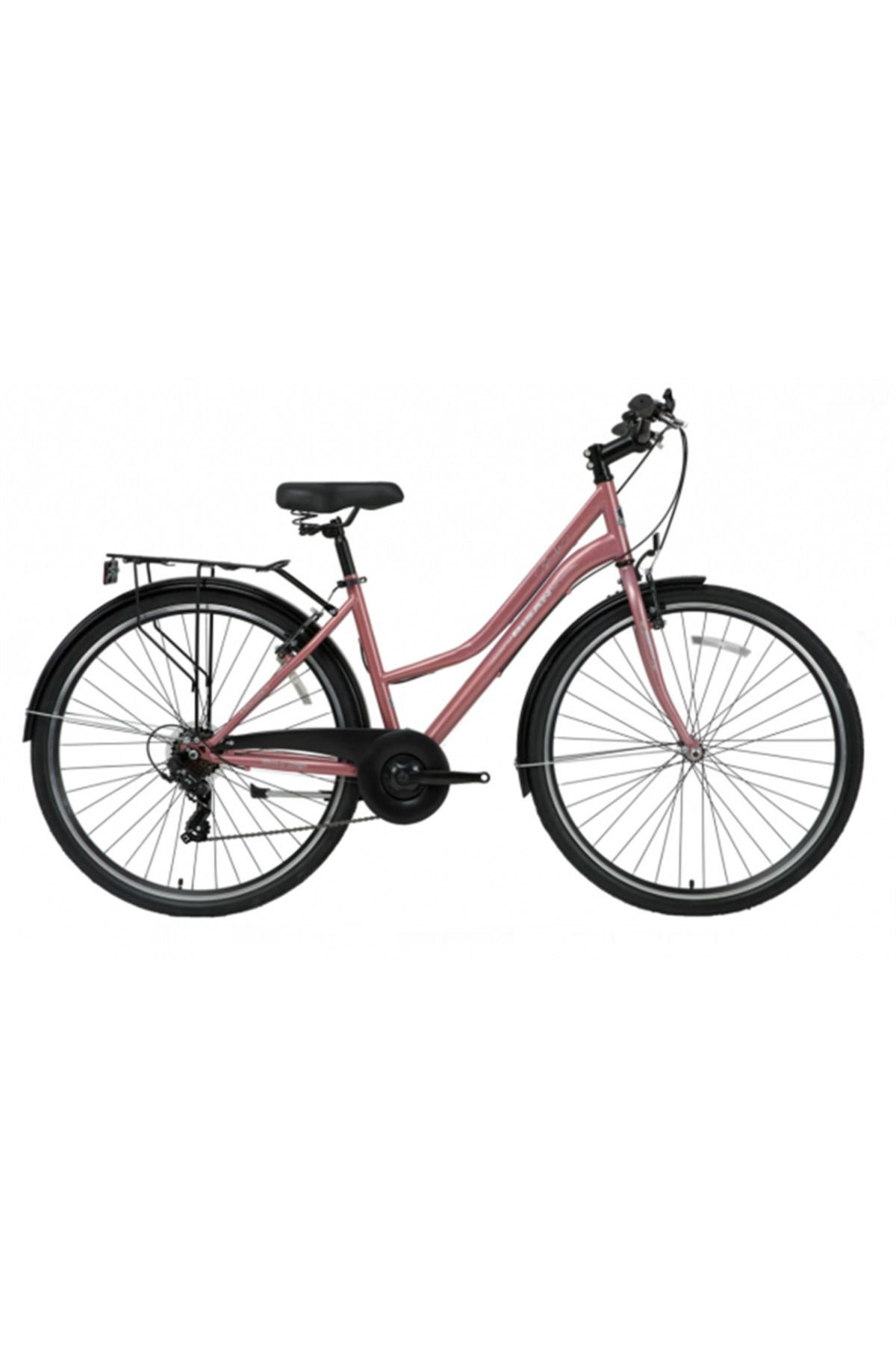 Smıle Şehir Bisikleti 46cm V 28 Jant 7 Vites Pembe Silver