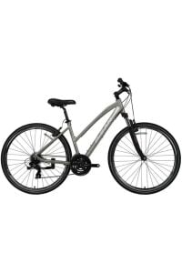 Trx 8200 Kadın Şehir Bisikleti 45cm V 28 Jant 21 Vites Açık Metalik Gri Beyaz