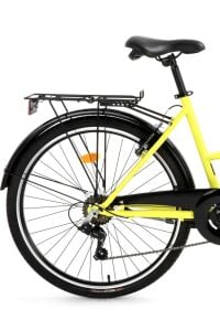 Smile 28'' Şehir Bisikleti Sarı, 44 cm Çelik Kadro, 7 Vites, 2024 Model