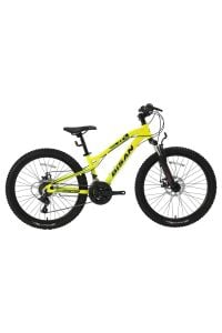 KDX 2800 D 24'' Alüminyum Kadro Mekanik Disk Fren Dağ Bisikleti - Sarı Kadro, 21 Shimano Vites