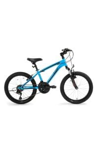 KDS 2750-V 20'' Çocuk Bisikleti - Açık Mavi Kadro, Siyah Etiket, 3x7 Vites, V-Fren