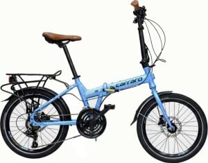 Carraro Flexi 121 Hd 20 Jant Dağ Bisikleti 35 Cm Kadro 21 Vites Hidrolik Disk Fren Mavi Siyah Krom Kahve Blc Bisiklet Çok Renkli