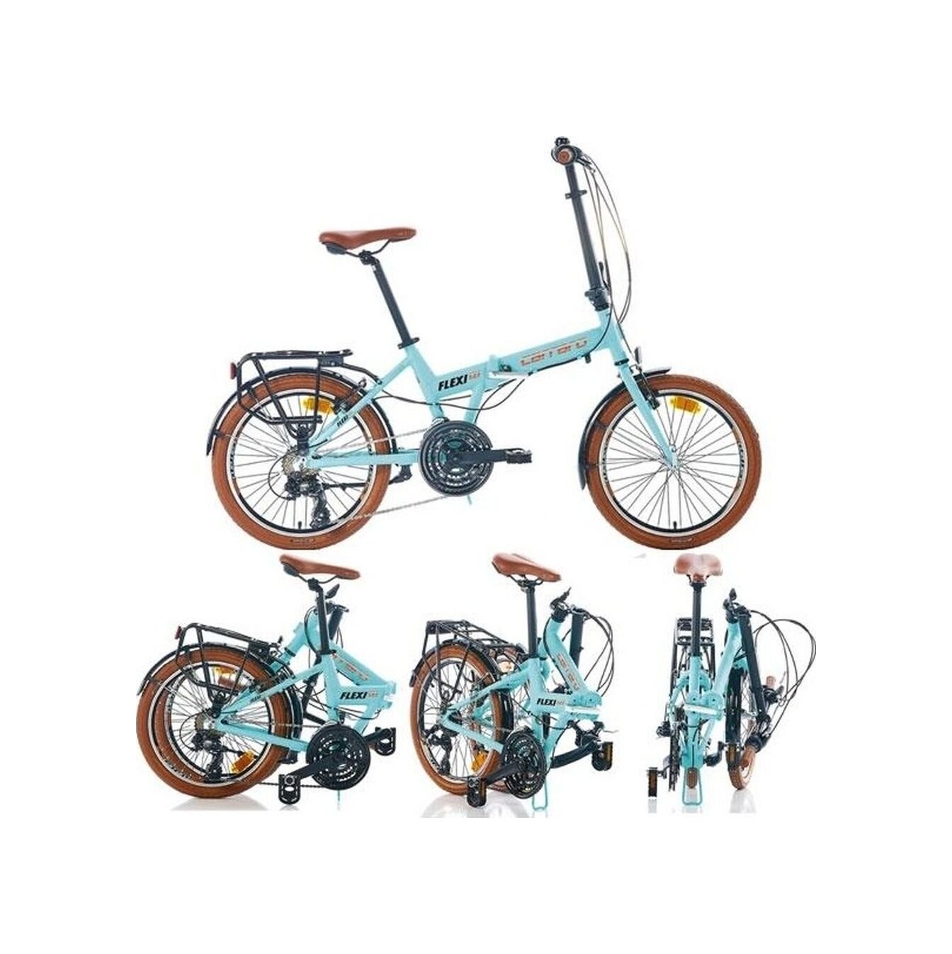 Carraro Flexi 121 20 Jant Dağ Bisikleti 35 Cm Kadro 21 Vites V-fren Mat Turkuaz Siyah Bakır Blc Bisiklet Çok Renkli