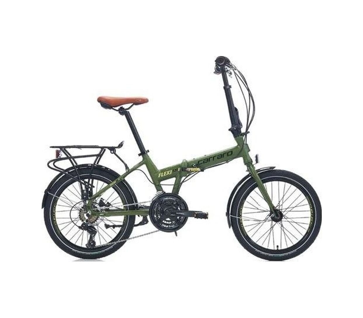 Carraro Flexi 121 20 Jant Dağ Bisikleti 35 Cm Kadro 21 Vites V-fren Mat Haki Siyah Bakır Blc Bisiklet Çok Renkli