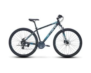 Carraro 26 Jant Force 650 Dağ Bisikleti 43 Cm Kadro 24 Vites Hidrolik Disk Fren Mat Siyah-mavi-açık Mavi-gümüş Blc Bisiklet Çok Renkli