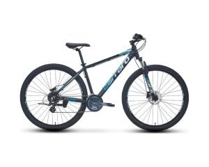 Carraro 26 Jant Force 650 Dağ Bisikleti 43 Cm Kadro 24 Vites Hidrolik Disk Fren Mat Siyah-mavi-açık Mavi-gümüş Blc Bisiklet Çok Renkli