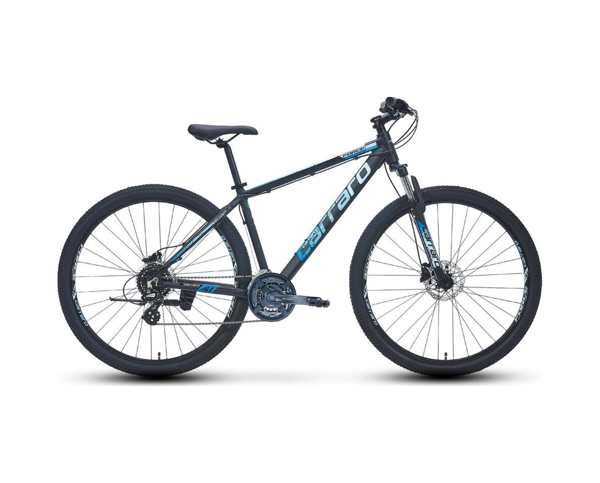 Carraro 27.5 Jant Force 750 Dağ Bisikleti 38 Cm Kadro 24 Vites Hidrolik Disk Fren Mat Siyah-mavi-açık Mavi-gümüş Blc Bisiklet Çok Renkli