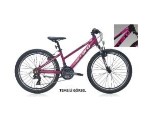 24j Carraro Force 401 Dağ Bisikleti - Mat Siyah Fuşya Standart
