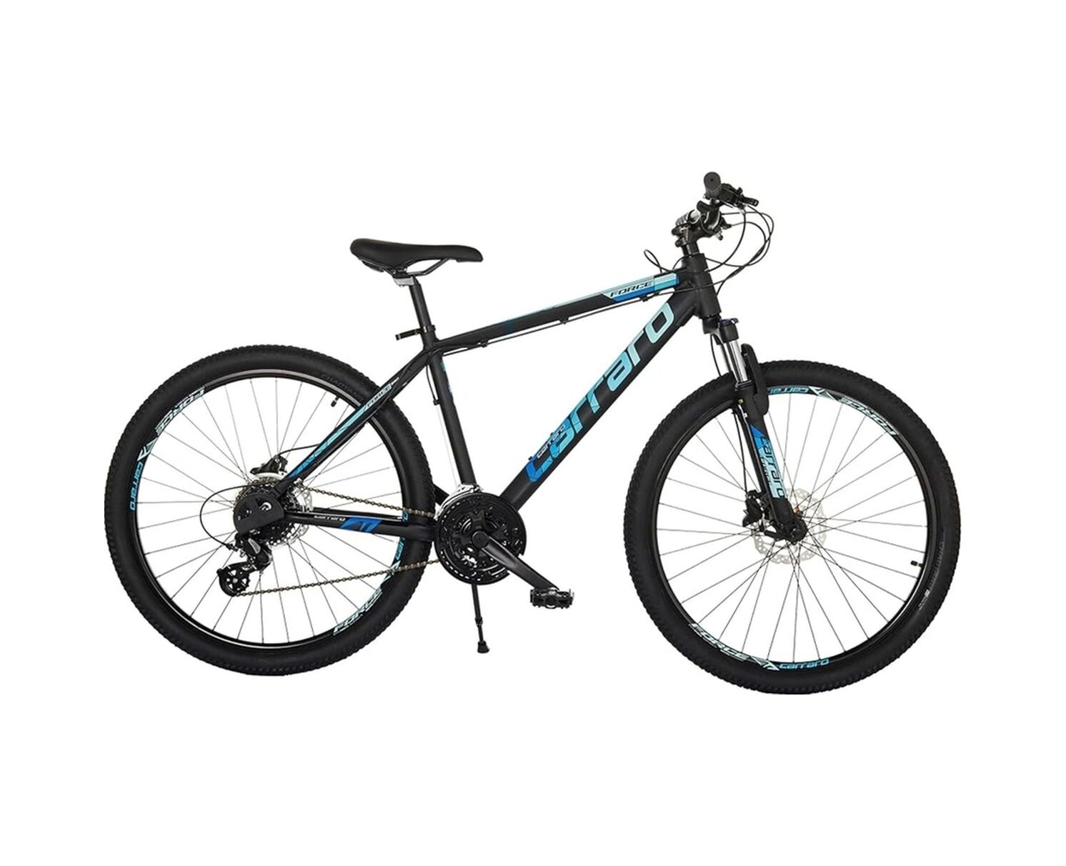 Force 950 29 Jant Hidrolik Disk Fren Full Shimano Altus 24 Vites Dağ Bisikleti 44 Siyah Mavi Standart