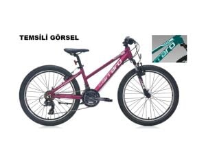 24j Carraro Force 401 Dağ Bisikleti - Mat Turkuaz Beyaz Standart