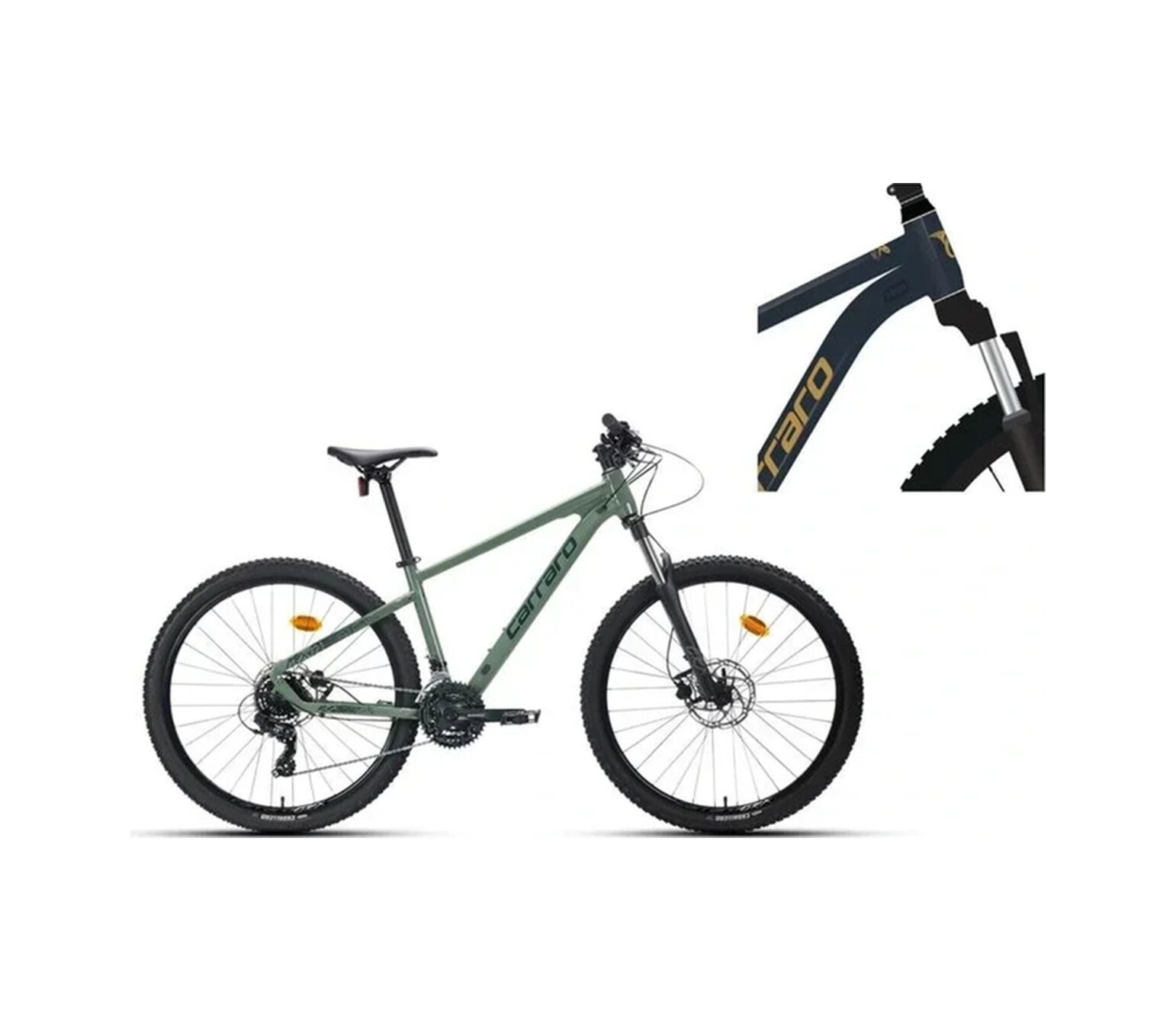 Crx 721 Erkek Dağ Bisikleti 400h Hd 27.5 Jant 21 Vites Metalik Mavi Gümüş Standart