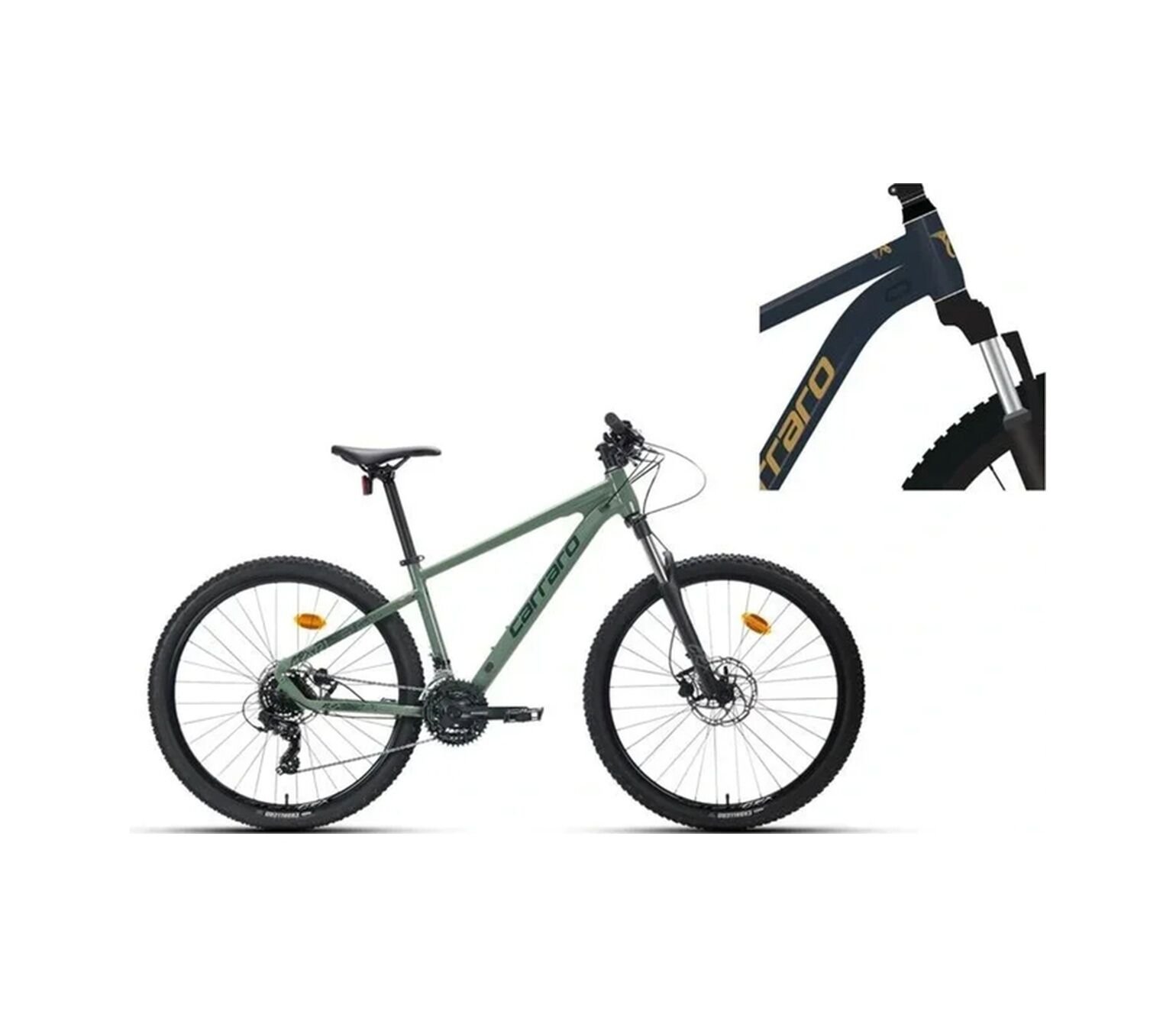 Crx 721 Erkek Dağ Bisikleti 360h Hd 27.5 Jant 21 Vites Metalik Mavi Gümüş Standart