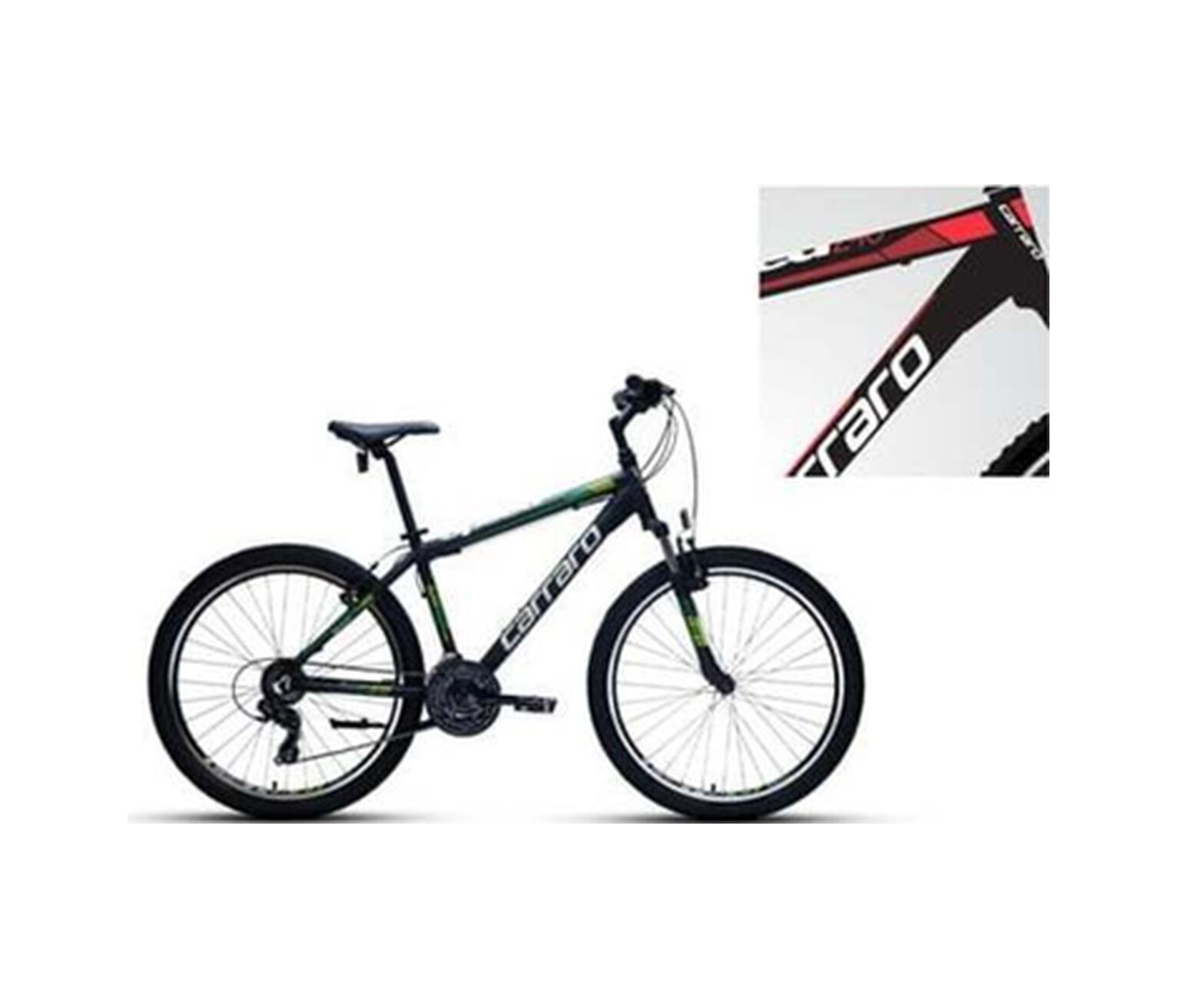 Speed 260 Erkek Dağ Bisikleti 360h V 26 Jant 21 Vites Mat Siyah Kırmızı Koyu Kırmızı Standart