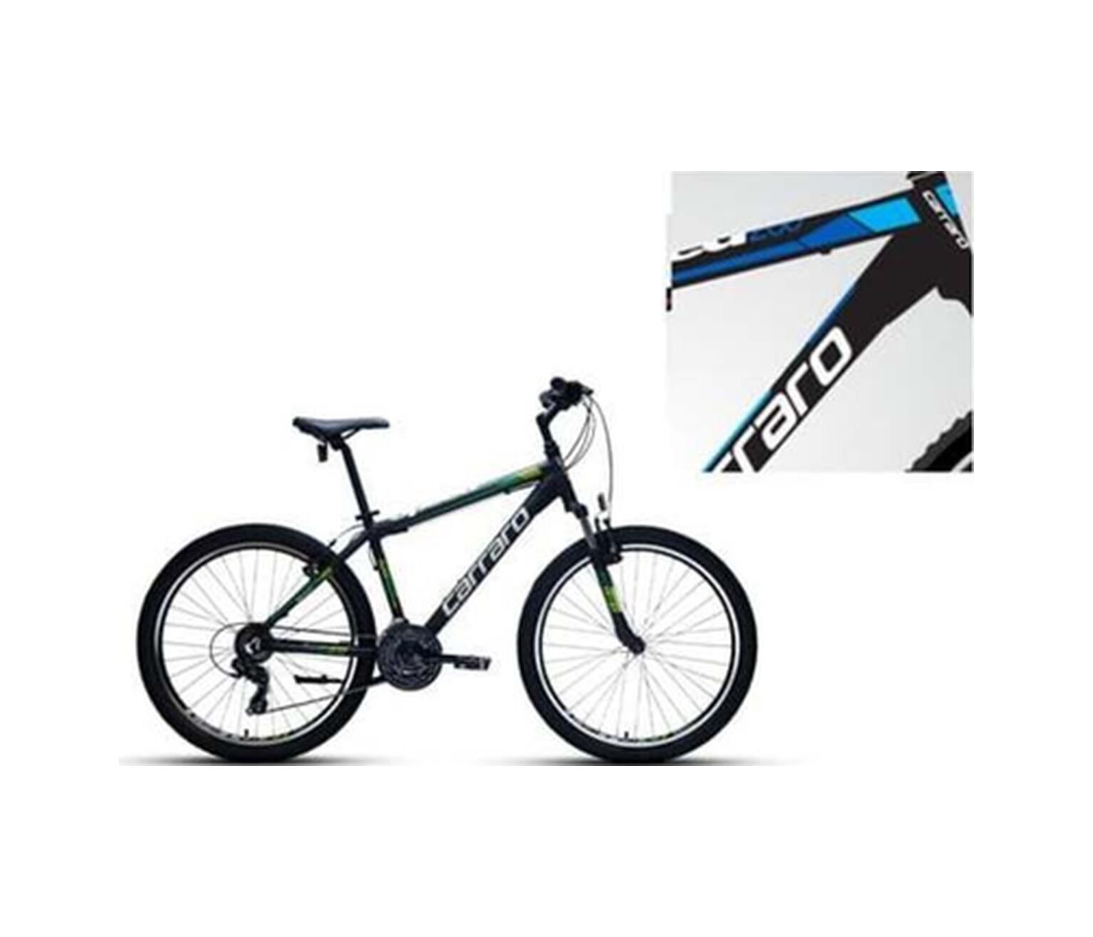 Speed 260 Erkek Dağ Bisikleti 410h V 26 Jant 21 Vites Mat Siyah Mavi Koyu Mavi Standart