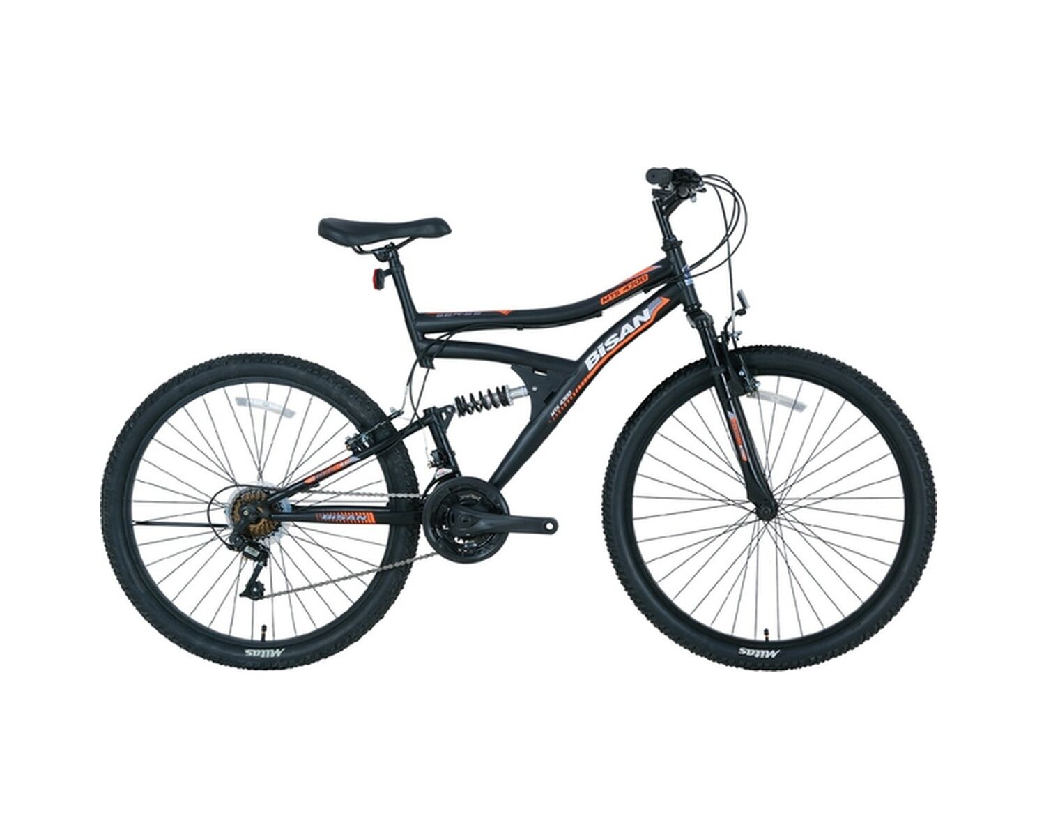 Mts 4300 24 Jant 21 Vites Dağ Bisikleti Mat Siyah-turuncu Standart