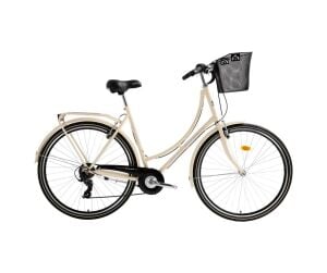 Bisan Paradise Krem 28 Jant Şehir Bisikleti Sepetli 7 Vites Kadın Model Blc Çok Renkli