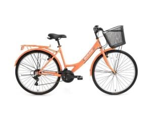 Bisan Lotus Mercan 24 Jant Şehir Bisikleti Sepetli Blc Çok Renkli