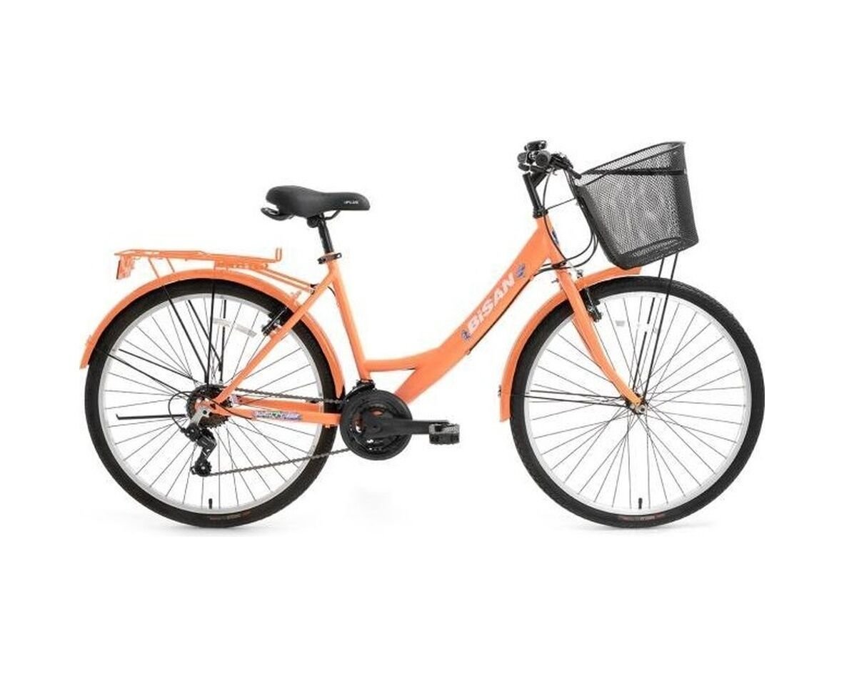 Bisan Lotus Mercan 24 Jant Sepetli Kadın Şehir Bisikleti 21 Vites Blc Çok Renkli