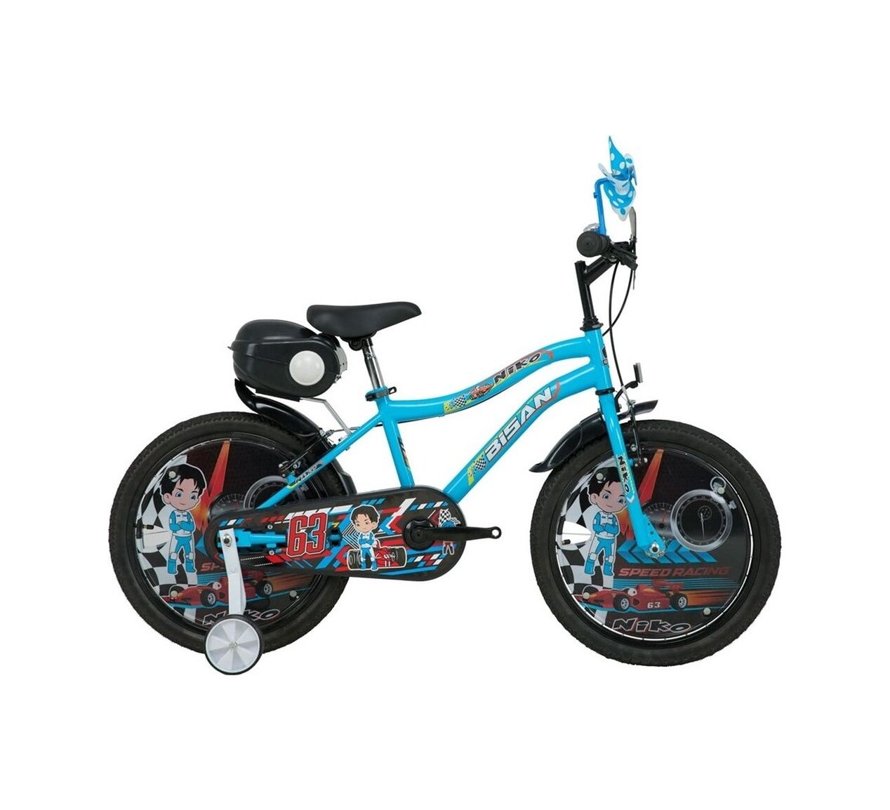 Bisan Niko Mavi 20 Jant Çocuk Bisikleti 30 Cm Kadro Erkek / Kız Uyumlu Çok Renkli