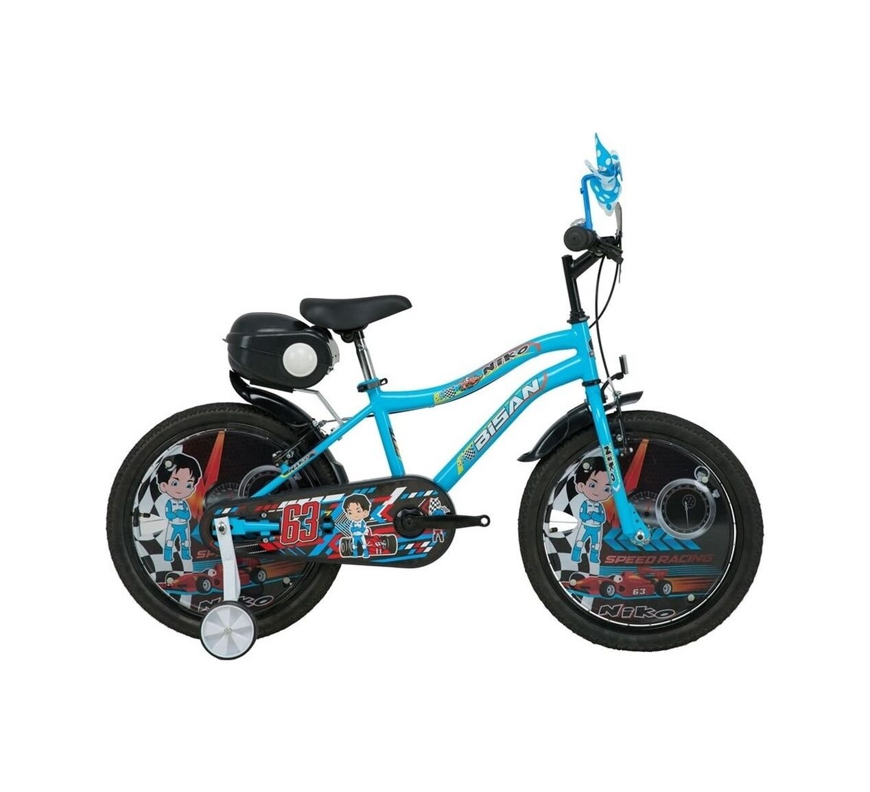 Bisan Niko Mavi 20 Jant Çocuk Bisikleti 30 Cm Kadro Erkek / Kız Uyumlu Blc Çok Renkli