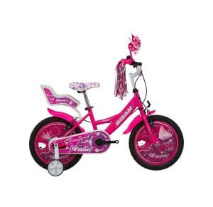 Bisan Rose Pembe 16 Jant Kız Çocuk Bisikleti 26 Cm Kadro Yan Tekerleklil Blc Çok Renkli