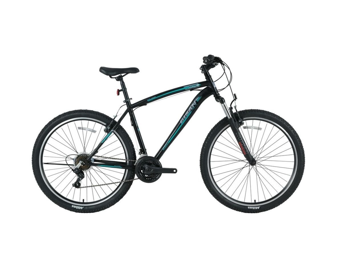 Bisan Mts 4600 V Fren 18 - 46 Cm 26 Jant Mat Siyah Mavi 3x7 Vites Dağ Bisikleti Blc Standart