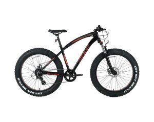 Bisan Savage Ft1 Deore Siyah Kırmızı Fatbike Kalın Teker Bisiklet Siyah - Kırmızı