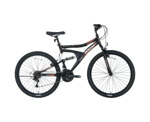 Bisan Mts 4300 V Fren 21 Vites 24 Jant Dağ Bisikleti Çift Amortisörlü Siyah Turuncu 38 Kadro Siyah - Turuncu