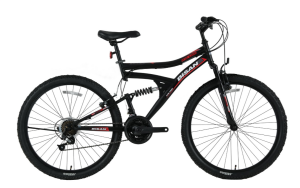 Bisan Mts 4300 Dağ Bisikleti 40cm V 24 Jant 21vites Siyah Kırmızı Kırmızı - Siyah