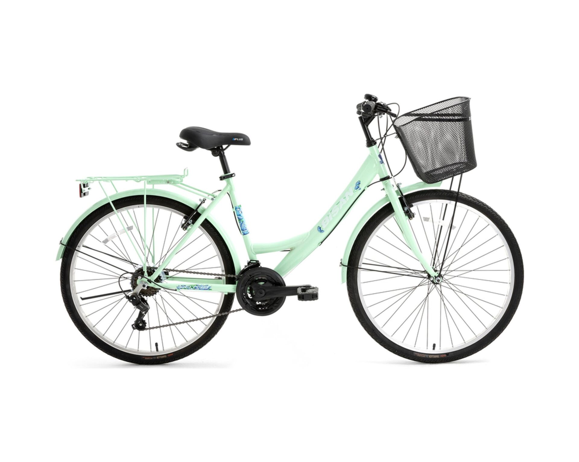 Bisan Lotus Şehir Bisikleti Mint Yeşil 21 Vites 26 Jant 44 Cm Kadro Blc Çok Renkli
