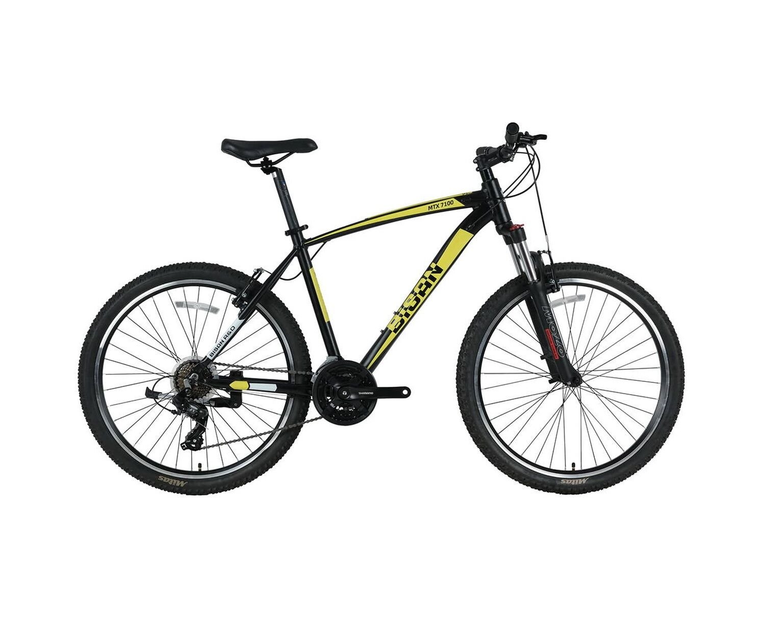 Bisan Mtx 7100 Dağ Bisikleti Siyah Sarı 29 Jant 17-43cm 21 Vites Blc Çok Renkli