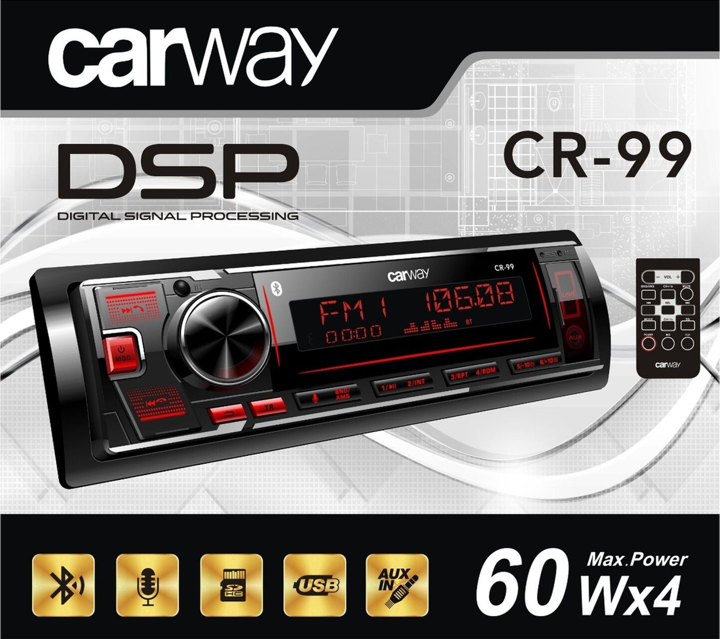 Carway Cr-99 Dsp Teyp